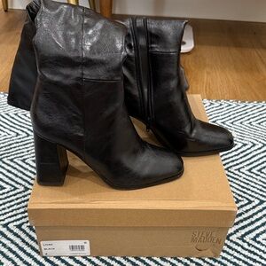 Steve Madden Black Heeled Boots